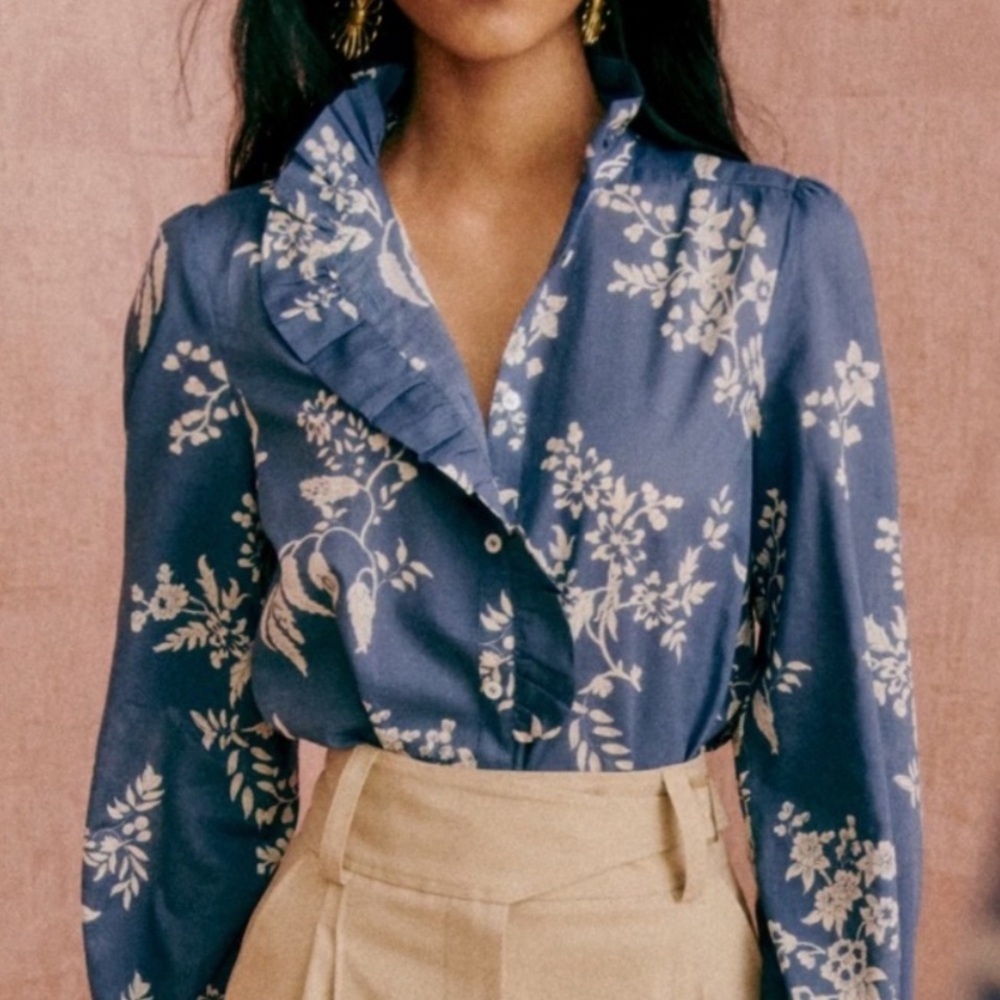 Sézane Chlo Blouse, size 38